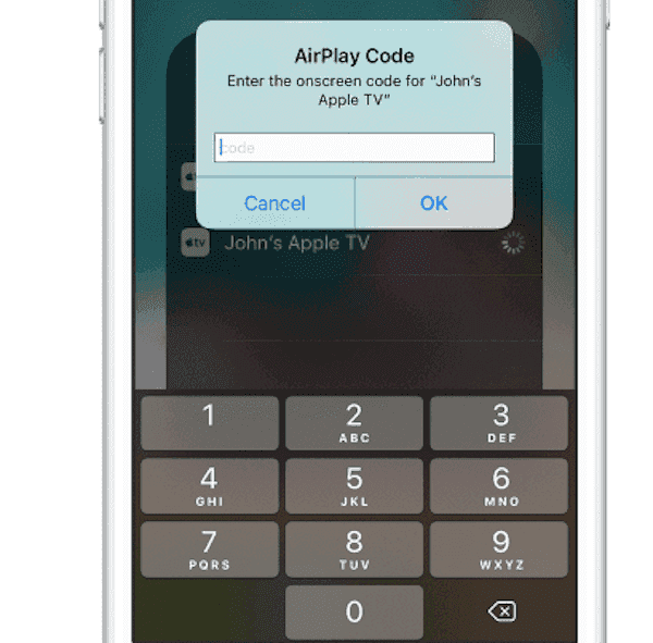 Start screen mirroring iPhone